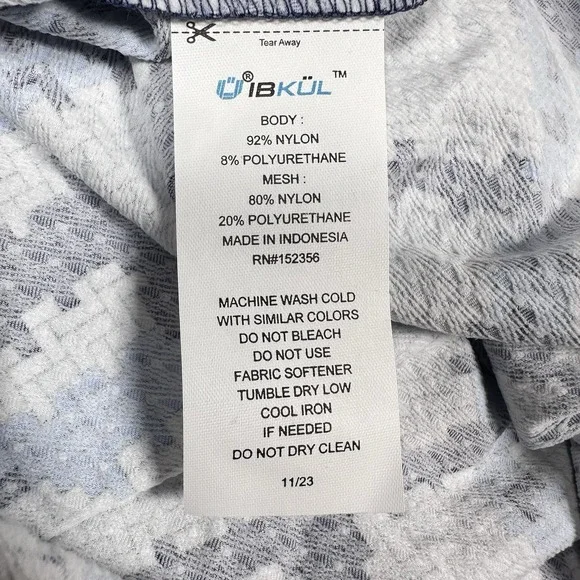 IBKUL 1/4 Zip Pullover Women Small Sonika Blue Navy UPF 50 Mesh Long Sleeve New - Picture 8 of 8